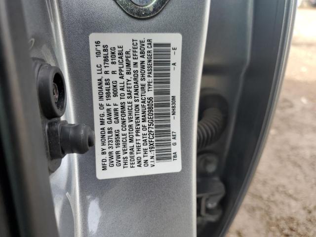 2016 HONDA CIVIC EX - 19XFC2F75GE098056