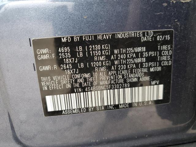 2015 SUBARU OUTBACK 2. - 4S4BSBNC5F3302789