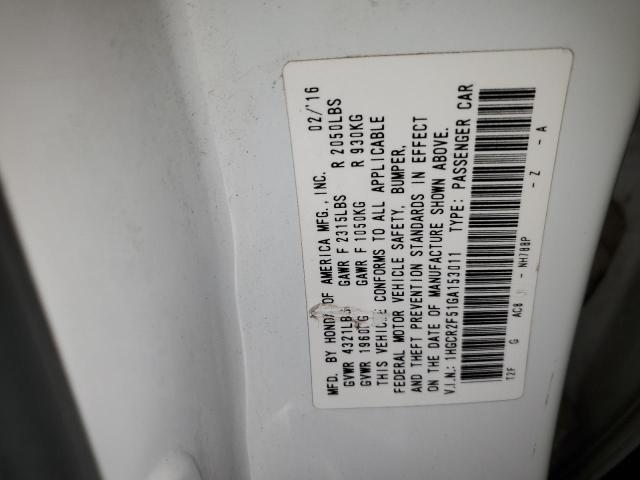 2016 HONDA ACCORD SPO - 1HGCR2F51GA153011