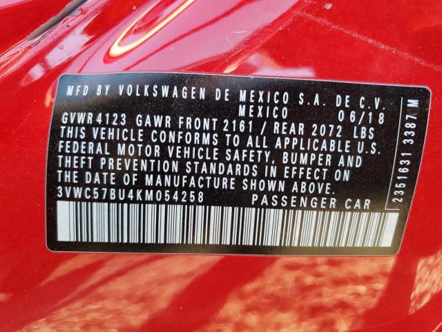 2019 VOLKSWAGEN JETTA S - 3VWC57BU4KM054258