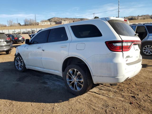 DODGE DURANGO GT 2020 white  flexible fuel 1C4RDJDGXLC308580 photo #3