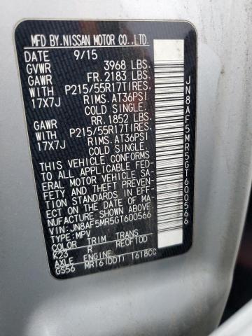 2016 NISSAN JUKE S - JN8AF5MR5GT600566