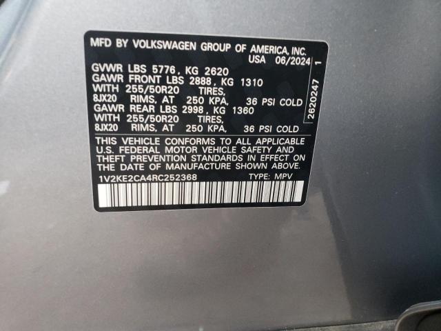 2024 VOLKSWAGEN ATLAS CROS - 1V2KE2CA4RC252368