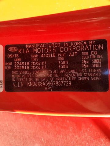 VIN KNDJX3A59G7837729 2016 KIA SOUL no.13