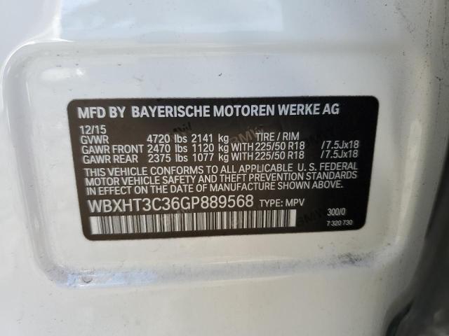 VIN WBXHT3C36GP889568 2016 BMW X1 no.13