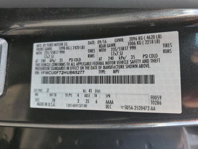 2017 FORD ESCAPE S - 1FMCU0F72HUB65277