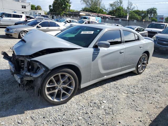 DODGE CHARGER GT 2021 gray  flexible fuel 2C3CDXHG4MH643047 photo #1