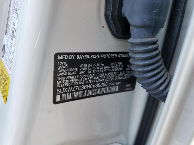 2017 BMW X3 SDRIVE2 - 5UXWZ7C36H0V88866