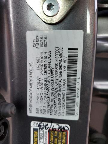 2020 HONDA CR-V TOURI - 5J6RW2H97LL000966