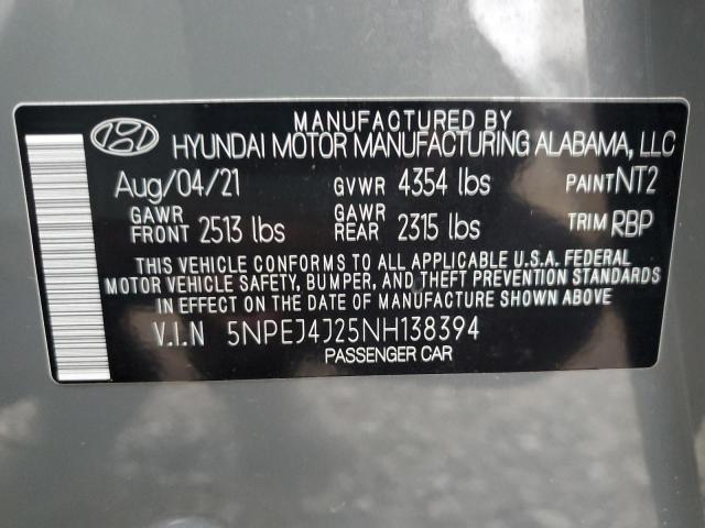2022 HYUNDAI SONATA SEL - 5NPEJ4J25NH138394