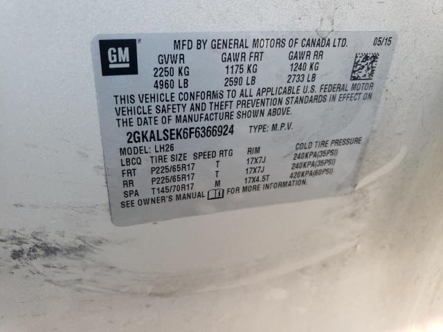2015 GMC TERRAIN SL - 2GKALSEK6F6366924