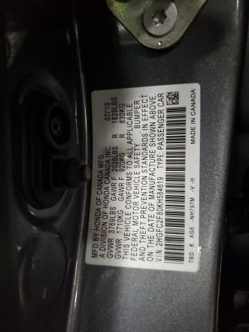 2019 HONDA CIVIC SPOR - 2HGFC2F80KH584619