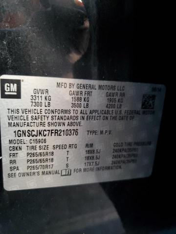 2015 CHEVROLET SUBURBAN C - 1GNSCJKC7FR210376