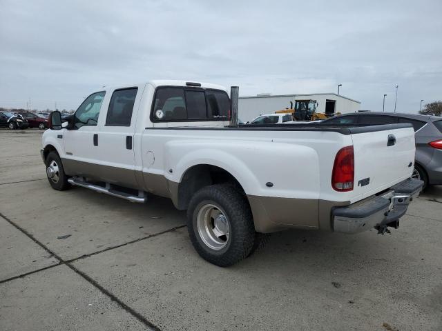 FORD F350 SUPER 2003 white crew pic diesel 1FTWW32P83ED78207 photo #3