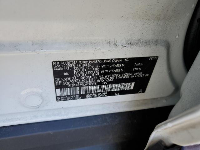 2020 TOYOTA RAV4 XLE - 2T3P1RFV7LW132448