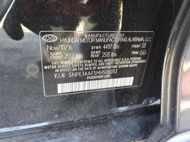 2017 HYUNDAI SONATA SPO - 5NPE34AF5HH526033
