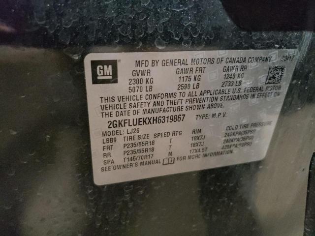 2017 GMC TERRAIN SL - 2GKFLUEKXH6319867