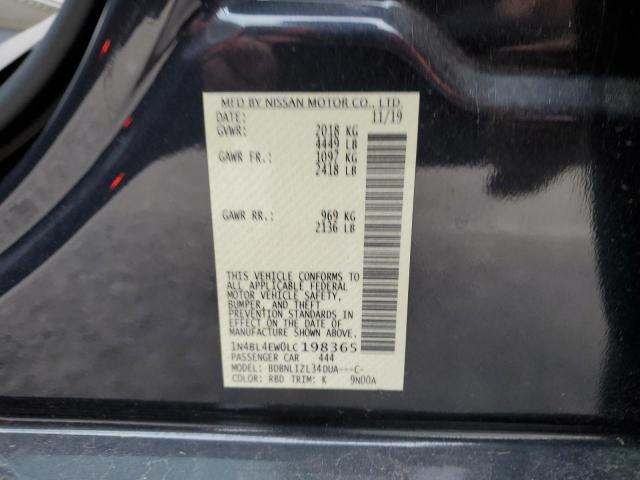 2020 NISSAN ALTIMA SL - 1N4BL4EW0LC198365