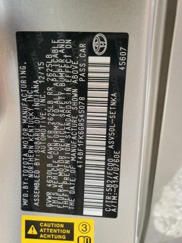 2016 TOYOTA CAMRY LE - 4T4BF1FK6GR545078