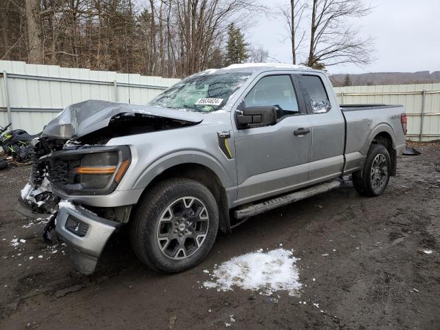 FORD F150 STX 2024 silver  gas 1FTEX2LP5RKE62111 photo #1