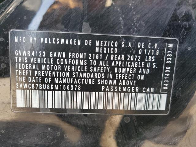 2019 VOLKSWAGEN JETTA S - 3VWCB7BU8KM156378