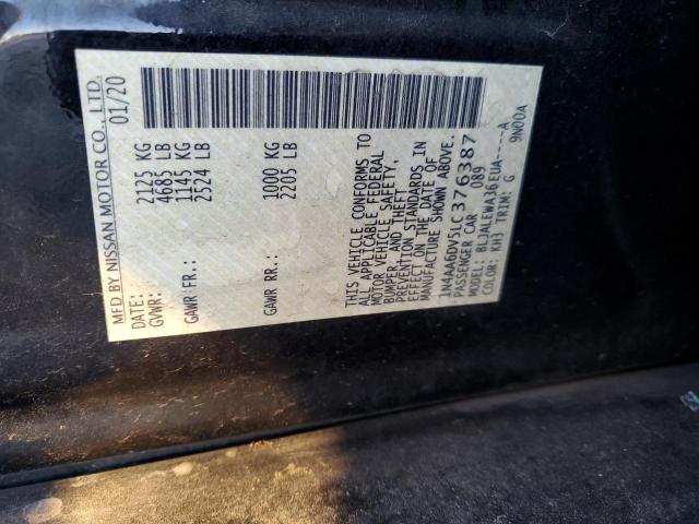 2020 NISSAN MAXIMA SL - 1N4AA6DV5LC376387