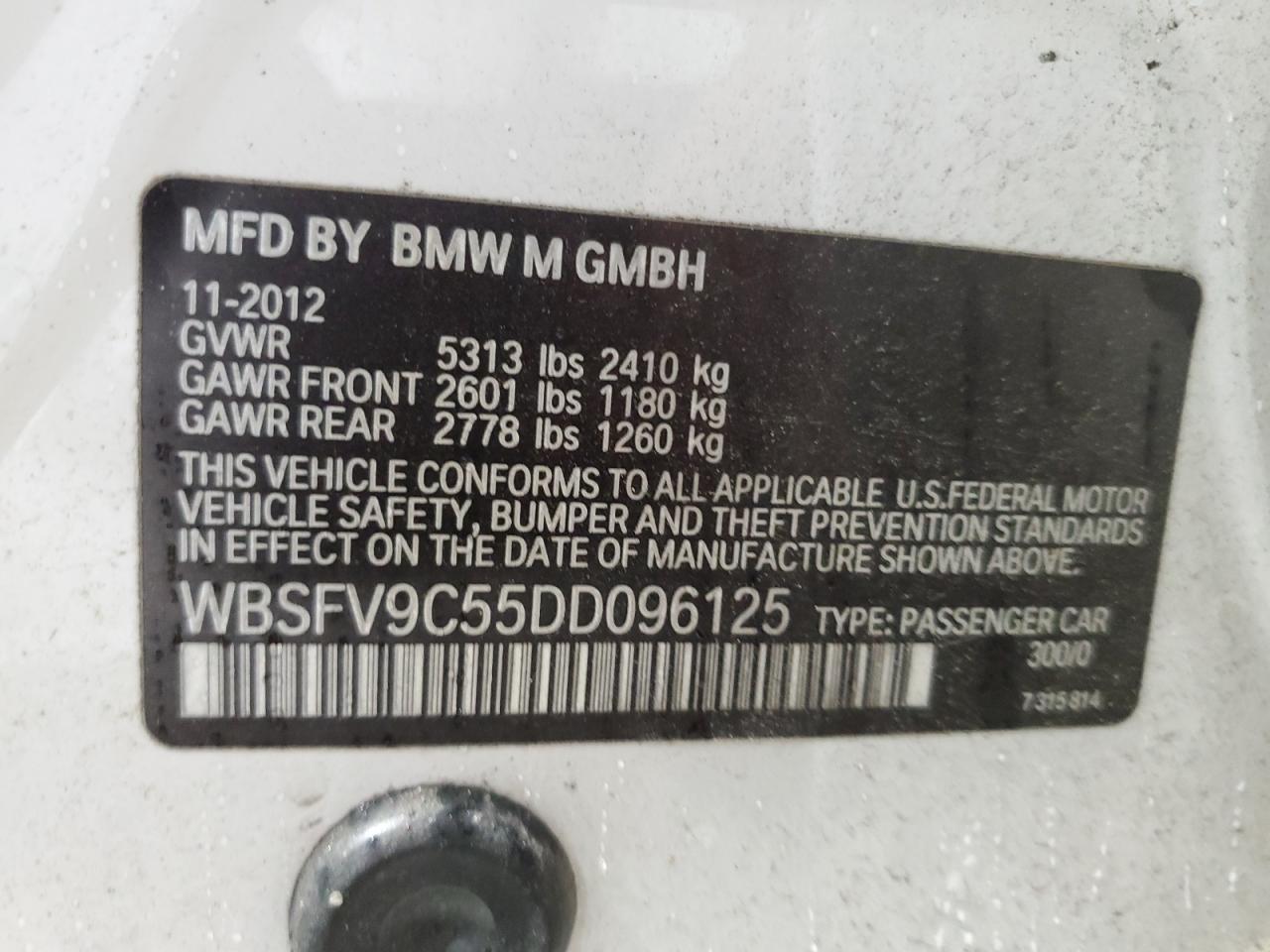 Lot #3029351777 2013 BMW M5