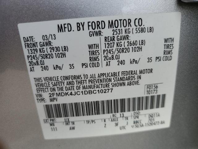 VIN 2FMDK4JC1DBC10277 2013 FORD EDGE no.13