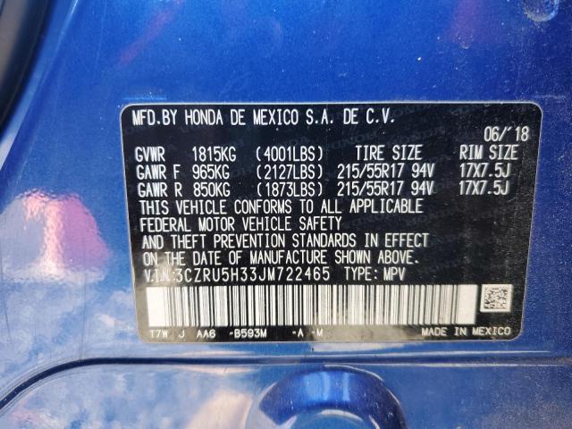 2018 HONDA HR-V LX - 3CZRU5H33JM722465