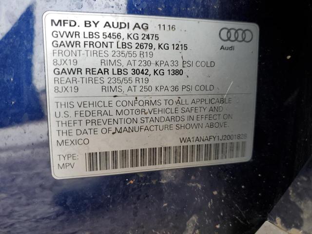 2018 AUDI Q5 PREMIUM - WA1ANAFY1J2001828
