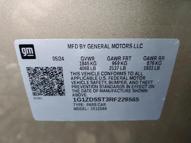 VIN 1G1ZD5ST3RF229565 2024 CHEVROLET MALIBU no.12