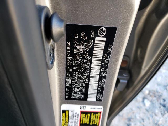 2020 LEXUS ES 350 - 58ADZ1B17LU052892