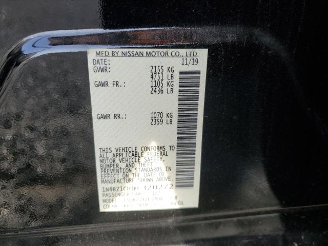 2019 NISSAN LEAF S PLU - 1N4BZ1CP3KC320272