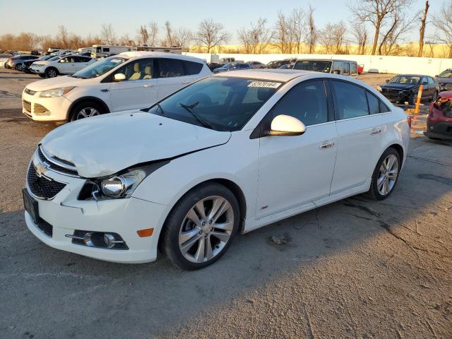 CHEVROLET CRUZE LTZ 2012 white sedan 4d gas 1G1PH5SC0C7358036 photo #1