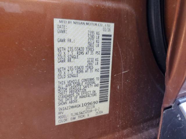 2016 NISSAN MURANO S - 5N1AZ2MH4GN109690