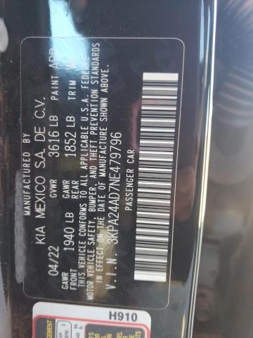 2022 KIA RIO LX - 3KPA24AD7NE479796