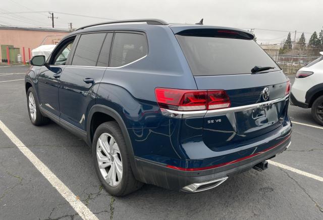 VOLKSWAGEN ATLAS SE 2021 blue  gas 1V2JR2CA4MC560908 photo #4