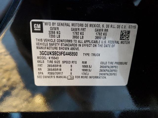 2015 CHEVROLET SILVERADO - 3GCUKSEC9FG446890