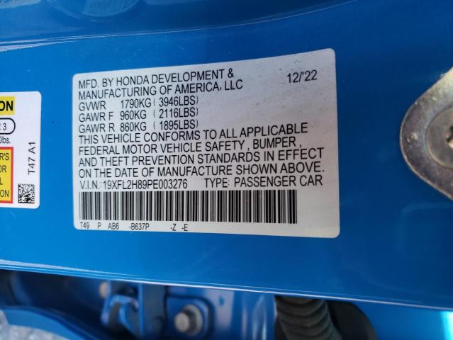 2023 HONDA CIVIC SPOR - 19XFL2H89PE003276