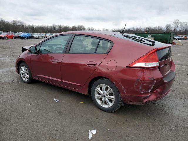 HONDA INSIGHT EX 2010 maroon  hybrid engine JHMZE2H7XAS040449 photo #3