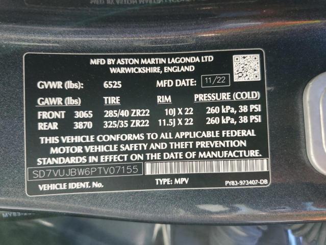 2023 ASTON MARTIN DBX 707 SD7VUJBW6PTV07155
