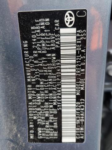 2020 TOYOTA COROLLOA 5YFEPRAE1LP104393