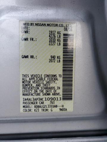 2017 NISSAN ALTIMA 2.5 - 1N4AL3AP3HC109013