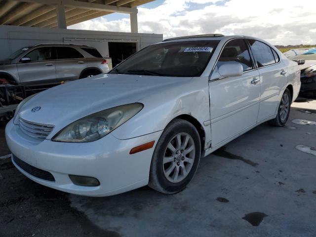 LEXUS ES 330 2004 white  gas JTHBA30G845001814 photo #1