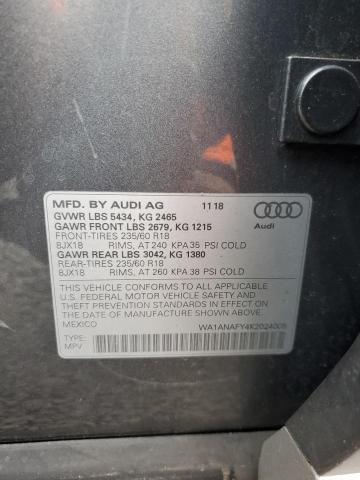 VIN WA1ANAFY4K2024005 2019 AUDI Q5 no.13