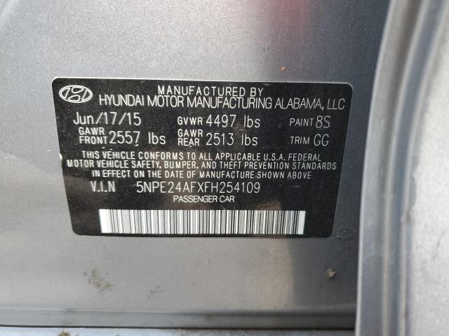 2015 HYUNDAI SONATA SE 5NPE24AFXFH254109