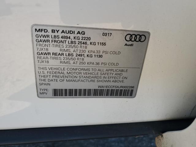 2018 AUDI Q3 PREMIUM - WA1ECCFSXJR002286