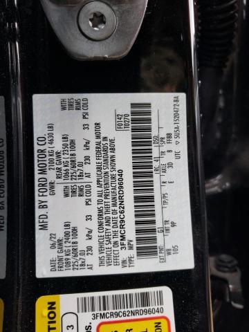 2022 FORD BRONCO SPO - 3FMCR9C62NRD96040