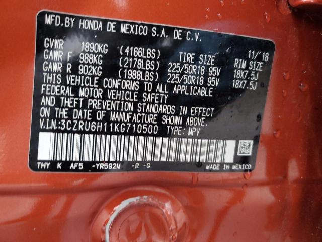 2019 HONDA HR-V SPORT - 3CZRU6H11KG710500