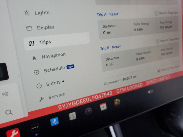 2020 TESLA MODEL Y - 5YJYGDEE0LF047545